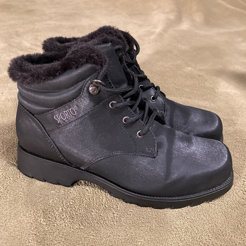 NIB Sporto Natasha Vintage 80s 90s Boots Insulated Black Size 8.5W